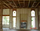 spray foam insulation in walls of new home