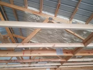 pole barn spray foam insulation
