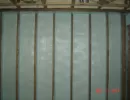 wall spray foam insulation after application