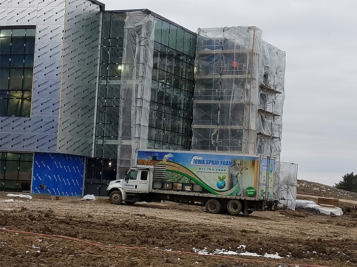 spray foam insulation for new building construction